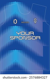   Soccer jersey design for sublimation