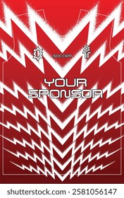   Soccer jersey design for sublimation