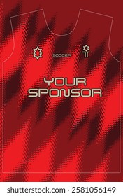   Soccer jersey design for sublimation