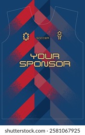   Soccer jersey design for sublimation