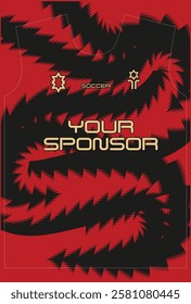   Soccer jersey design for sublimation