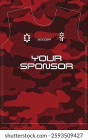 Soccer jersey design for sublimation