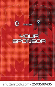 Soccer jersey design for sublimation