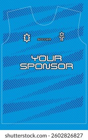 Soccer jersey design for sublimation
