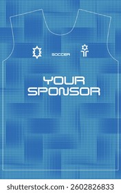 Soccer jersey design for sublimation
