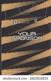 Soccer jersey design for sublimation