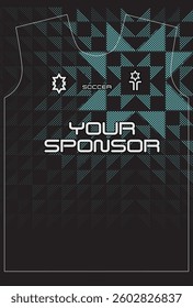 Soccer jersey design for sublimation