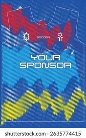 Soccer jersey design for sublimation