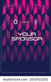 Soccer jersey design for sublimation