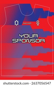  Soccer jersey design for sublimation
