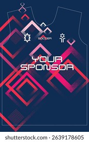 Soccer jersey design for sublimation