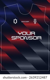 Soccer jersey design for sublimation