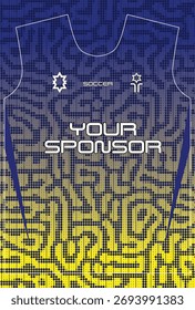 Diseño de jersey de fútbol para sublimación