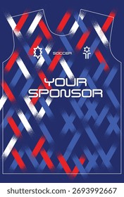 Diseño de jersey de fútbol para sublimación