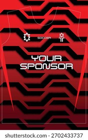 Design de camisa de futebol para sublimação