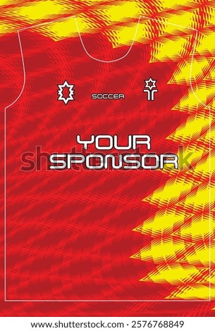   Soccer jersey design for sublimation