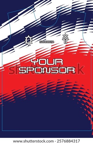   Soccer jersey design for sublimation
