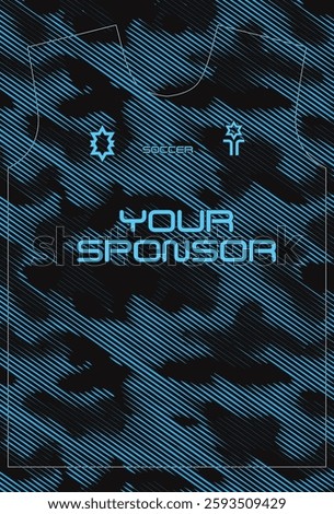 Soccer jersey design for sublimation