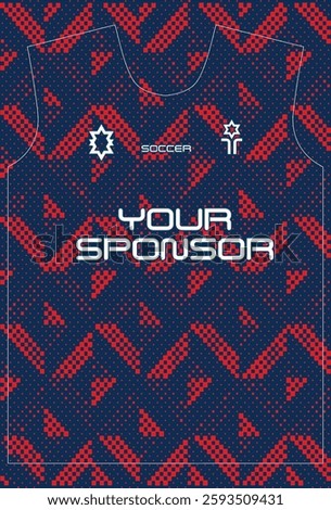 Soccer jersey design for sublimation