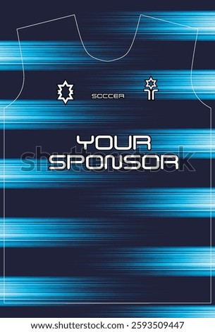 Soccer jersey design for sublimation