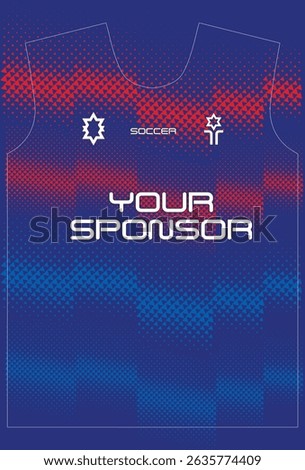 Soccer jersey design for sublimation