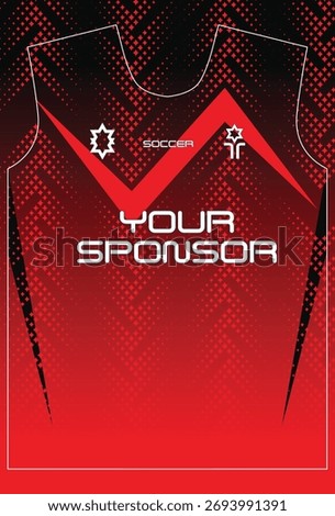 Soccer jersey design for sublimation
