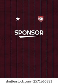Soccer jersey design for sublimation Abstract background with sport pattern