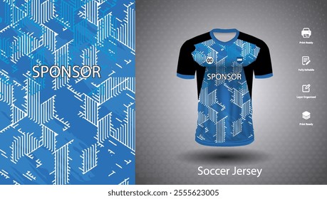 Soccer jersey design for sublimation or football jersey design
