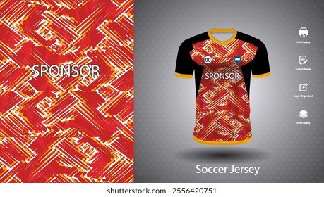 Soccer jersey design for sublimation or football jersey design