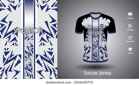 Soccer jersey design for sublimation or football jersey design
