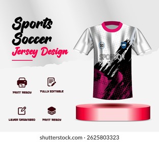 Soccer jersey design for sublimation or football jersey design
