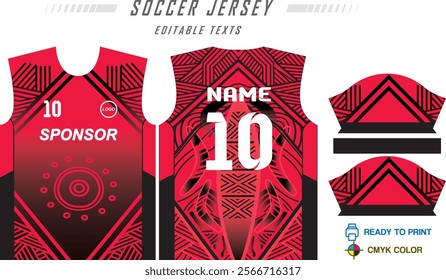 Soccer jersey design for sublimation Jersey Ready to Print