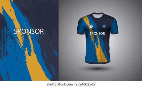 Soccer jersey design for sublimation or sports tshirt design for cricket