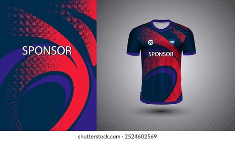 Soccer jersey design for sublimation or sports tshirt design for cricket