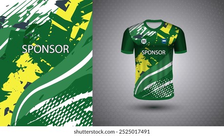 Soccer jersey design for sublimation or sports tshirt design for cricket