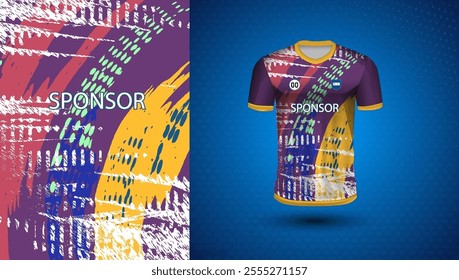 Soccer jersey design for sublimation or sports tshirt design for cricket
