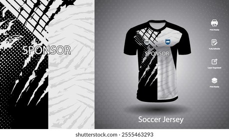 Soccer jersey design for sublimation or sports tshirt design for cricket