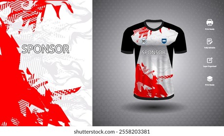 Soccer jersey design for sublimation or sports t shirt design for cricket