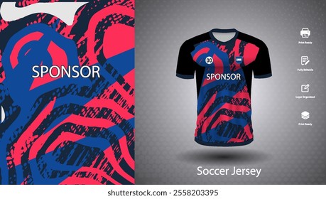 Soccer jersey design for sublimation or sports t shirt design for cricket