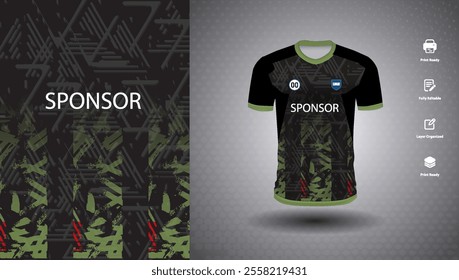Soccer jersey design for sublimation or sports t shirt design for cricket