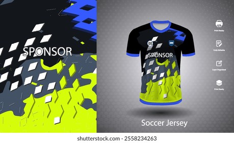 Soccer jersey design for sublimation or sports t shirt design for cricket