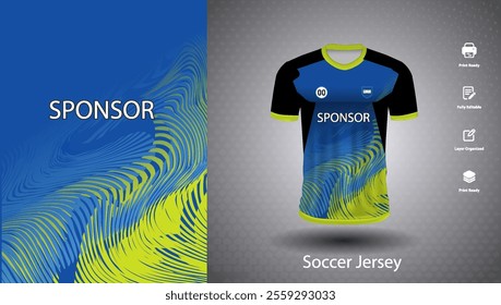 Soccer jersey design for sublimation or sports t shirt design for cricket