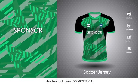 Soccer jersey design for sublimation or sports t shirt design for cricket