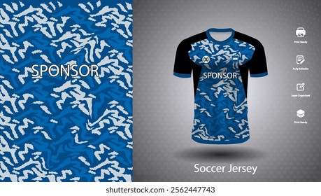 Soccer jersey design for sublimation or sports t shirt design for cricket