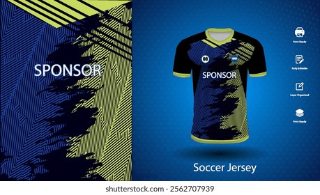 Soccer jersey design for sublimation or sports t shirt design for cricket