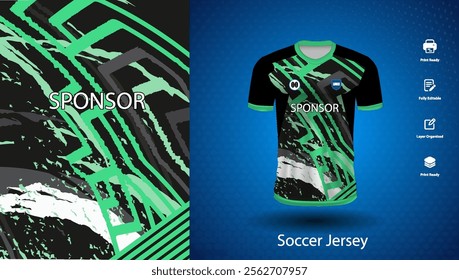 Soccer jersey design for sublimation or sports t shirt design for cricket