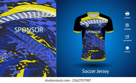Soccer jersey design for sublimation or sports t shirt design for cricket