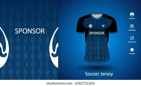 Soccer jersey design for sublimation or sports t shirt design for cricket