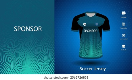 Soccer jersey design for sublimation or sports t shirt design for cricket