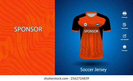 Soccer jersey design for sublimation or sports t shirt design for cricket